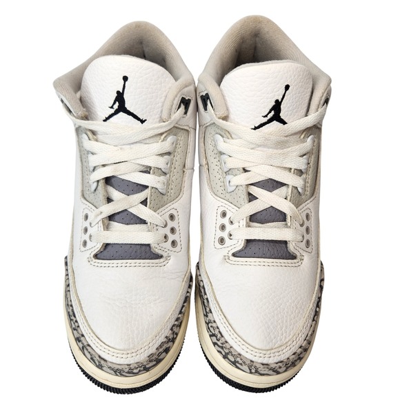 Nike Air Jordan 3 Retro GS Shoes Kids 6Y White Cement Hide N Sneak DX6665 100 - Picture 4 of 12